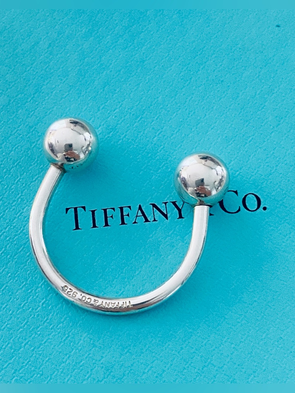 Tiffany & Co. Sterling Silver key ring
